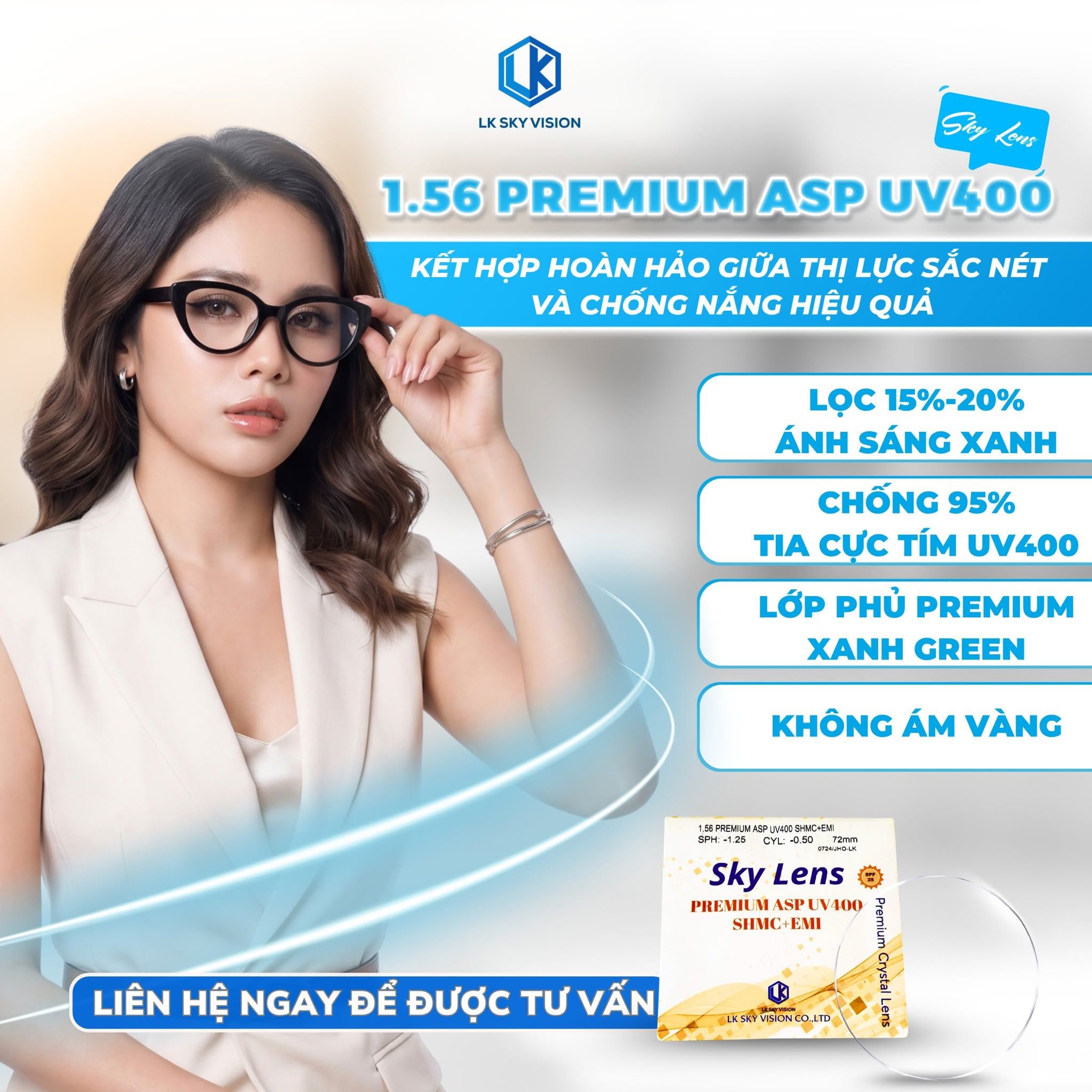 TRÒNG KÍNH PREMIUM CHỐNG TIA CỰC TÍM UV400